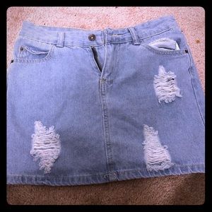 jean skirt